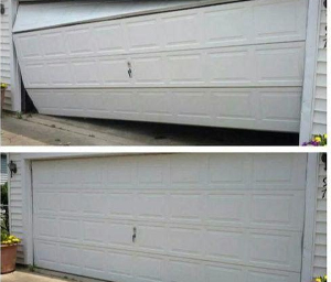 garage door before and after